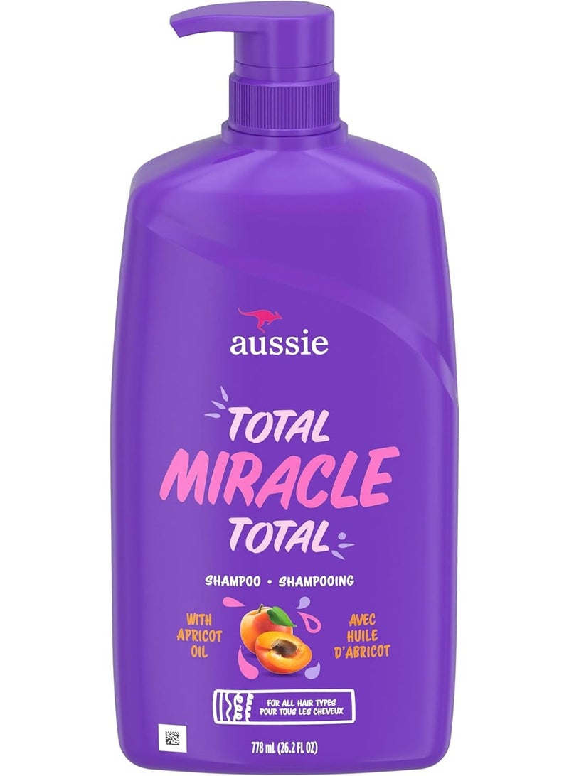 أوسي اوسي‏, شامبو Total Miracle، بزيت المشمش، لجميع أنواع الشعر، 26.2 أونصة سائلة (778 مل) - Image 1